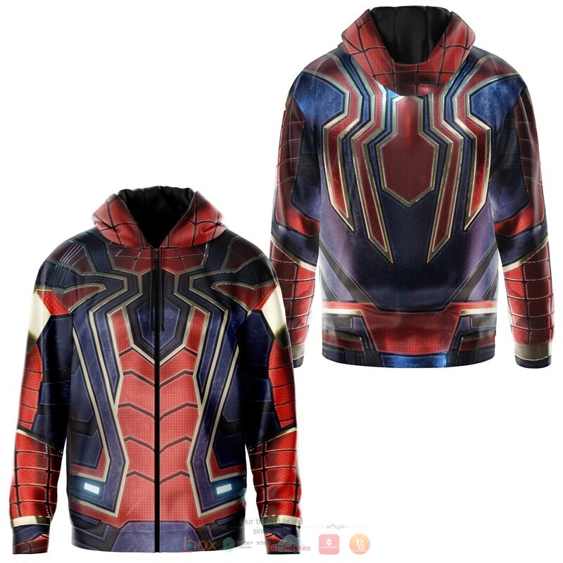 Spider Man navy blue 3d over printed shirt hoodie 1 2 3