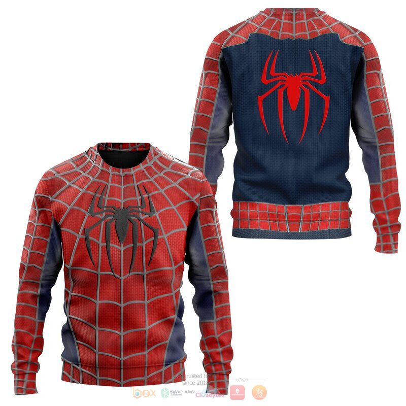 Spider Man red 3d full printed shirt hoodie 1 2
