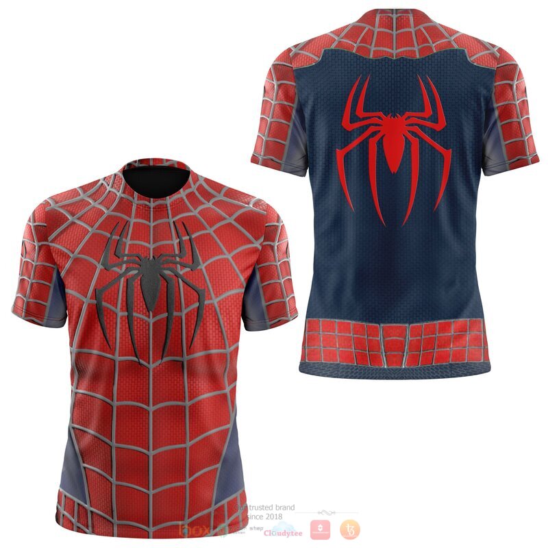 Spider Man red 3d full printed shirt hoodie 1 2 3