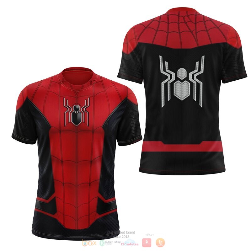 Spider Man red 3d over printed shirt hoodie 1