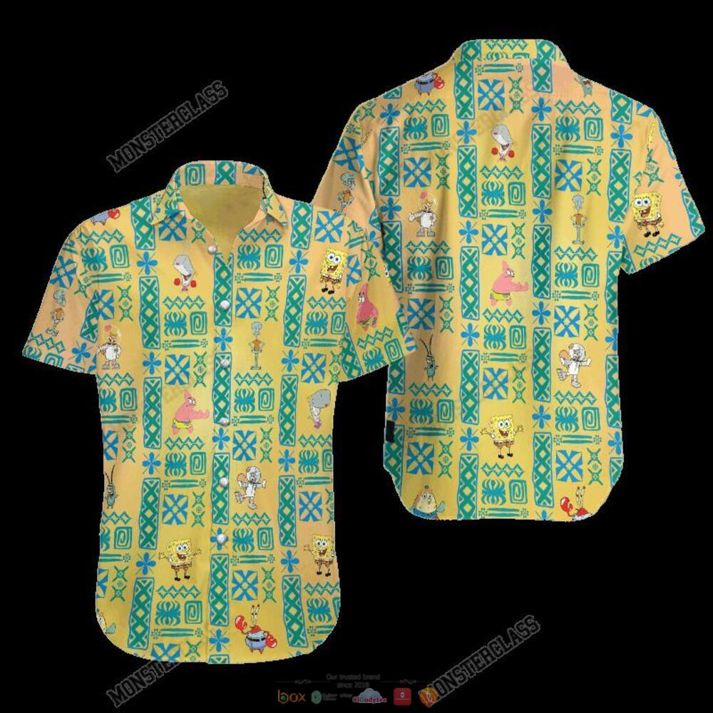 Spongebob Squarepants Hawaiian Shirt Shorts