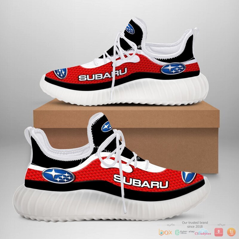 Subaru Red Yeezy Sneaker shoes 1
