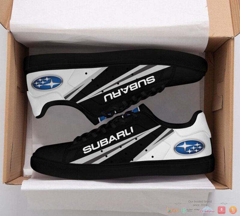 Subaru black white Stan Smith low top shoes