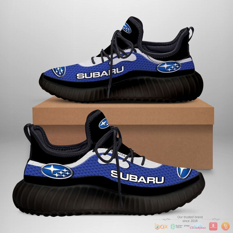 Subaru blue Yeezy Sneaker shoes