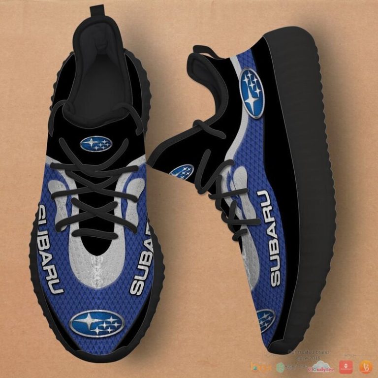 Subaru blue Yeezy Sneaker shoes 1 2