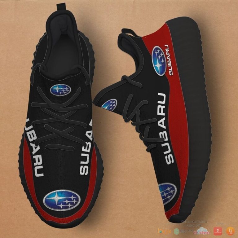 Subaru dark red Yeezy Sneaker shoes 1 2