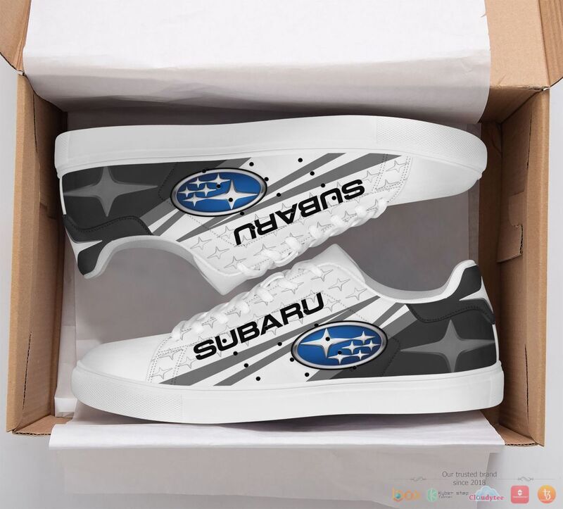Subaru grey white Stan Smith low top shoes 1