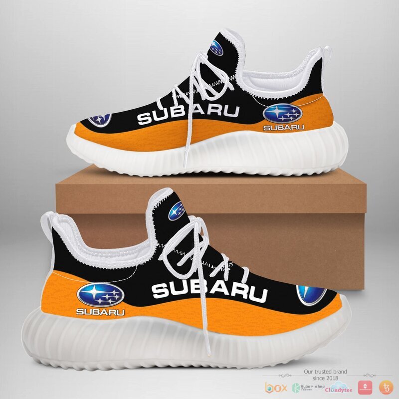 Subaru orange Yeezy Sneaker shoes 1