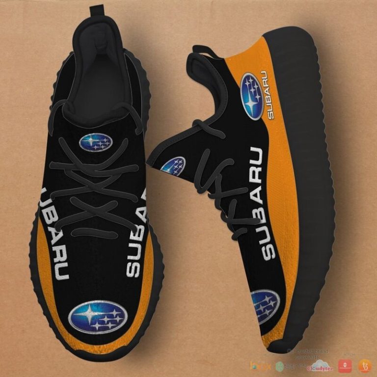 Subaru orange Yeezy Sneaker shoes 1 2