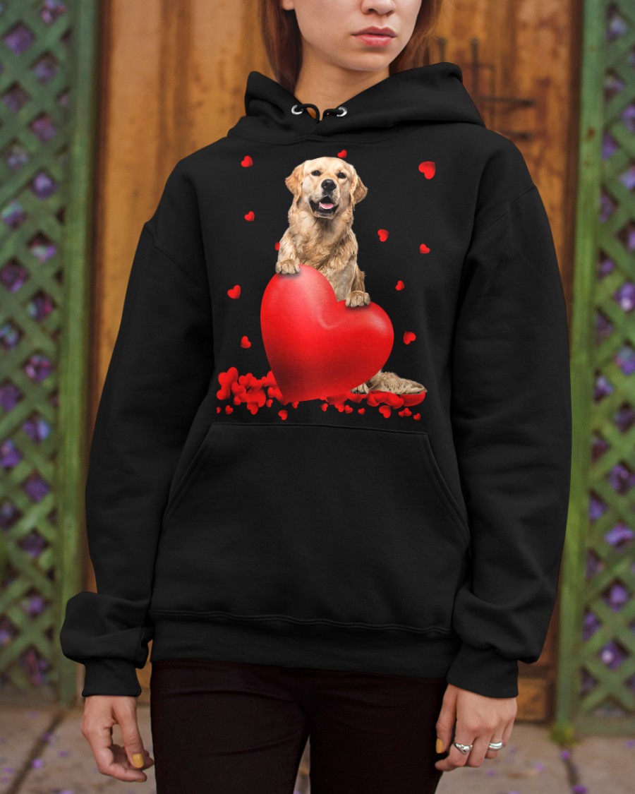 SyS8Nb1r Golden Retriever Valentine Hearts shirt hoodie 6