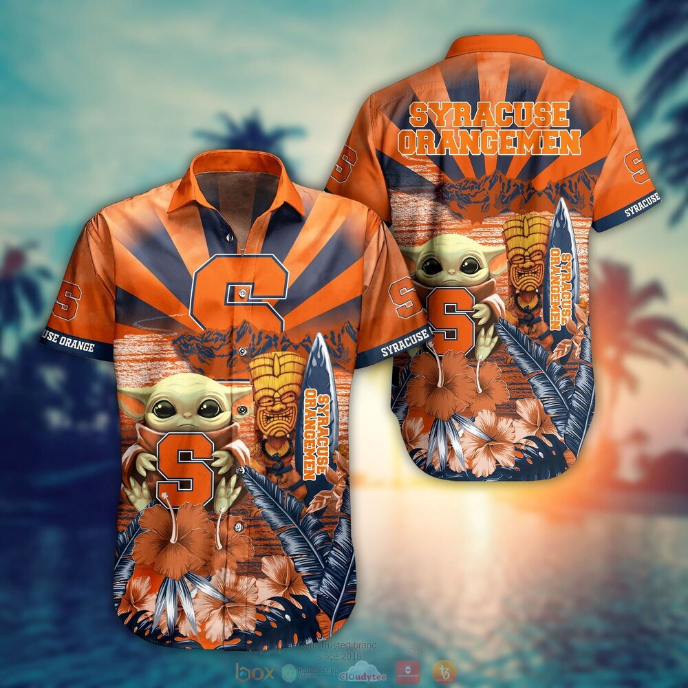 Syracuse Orange NCAA Baby Yoda Hawaiian Shirt Shorts