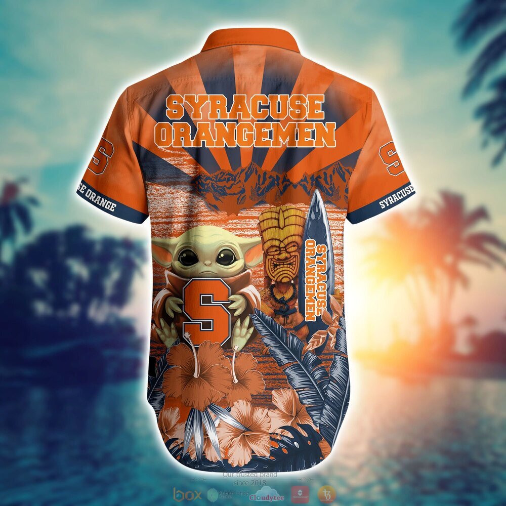 Syracuse Orange NCAA Baby Yoda Hawaiian Shirt Shorts 1 2
