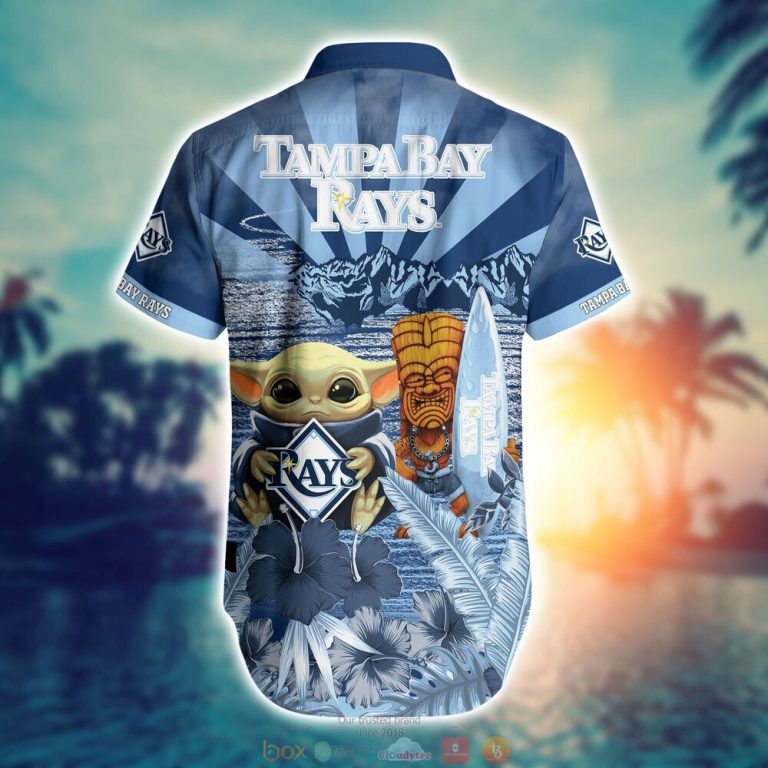 Tampa Bay Rays MLB Baby Yoda Hawaiian Shirt Shorts 1 2