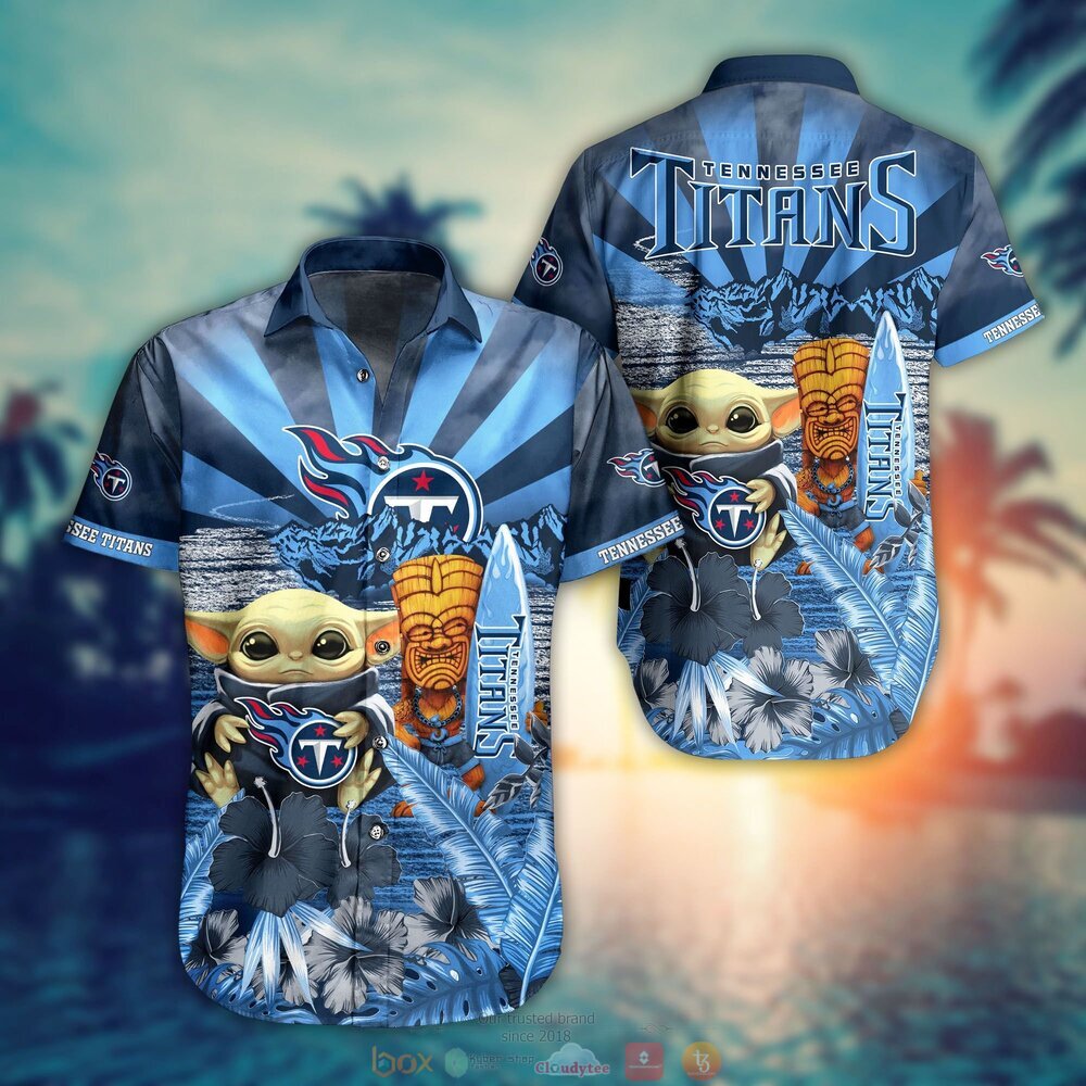 Tennessee Titans NFL Baby Yoda Hawaiian Shirt Shorts