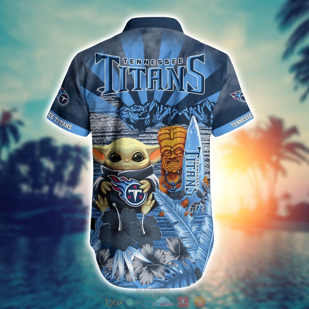 Tennessee Titans NFL Baby Yoda Hawaiian Shirt Shorts 1 2