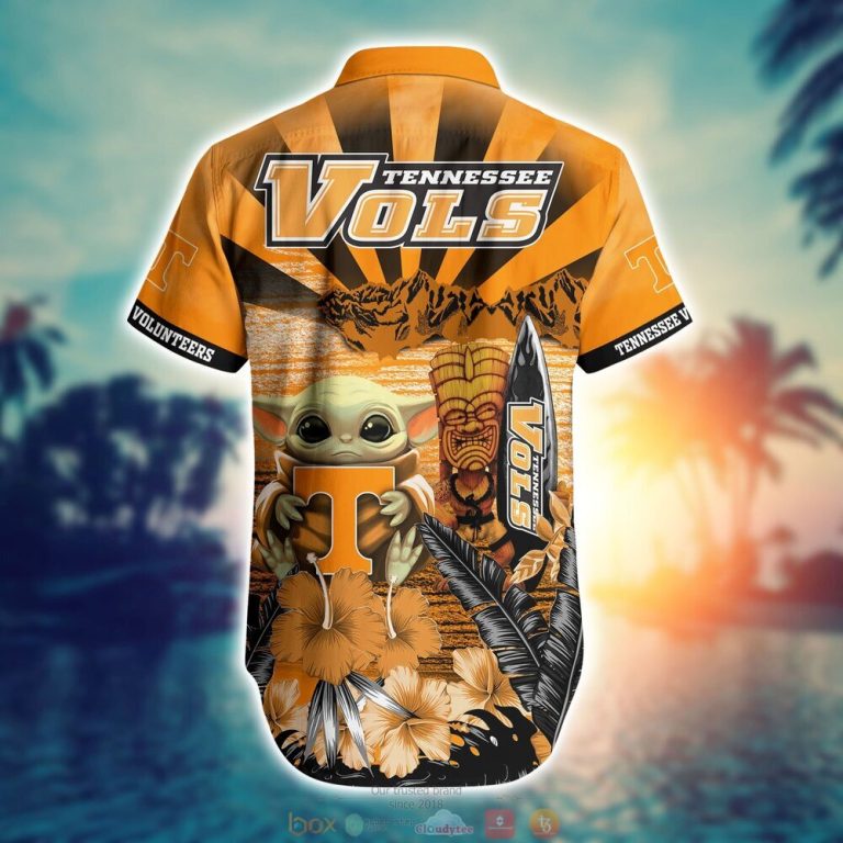 Tennessee Volunteers NCAA Baby Yoda Hawaiian Shirt Shorts 1 2