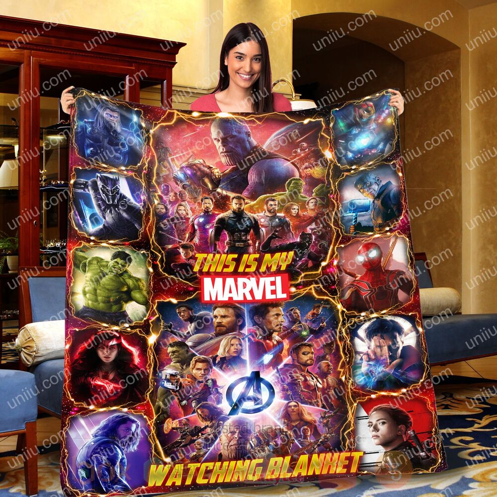 This Is My Marvel Watching Personalized Blanket 1
