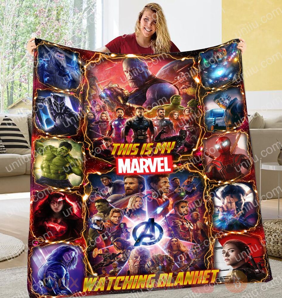 This Is My Marvel Watching Personalized Blanket 1 2