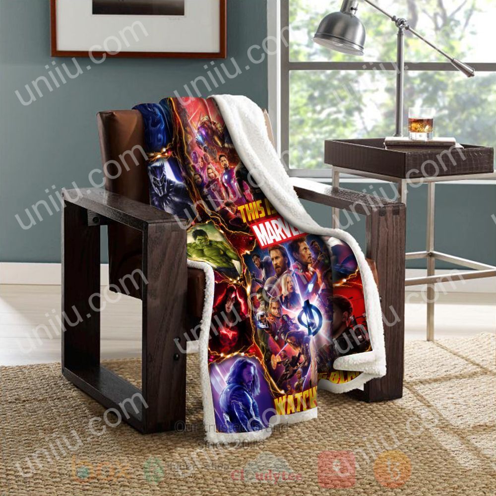 This Is My Marvel Watching Personalized Blanket 1 2 3 4 5