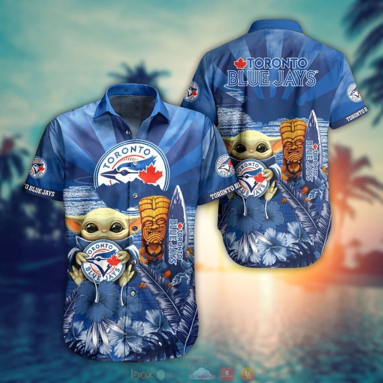 Toronto Blue Jays MLB Baby Yoda Hawaiian Shirt Shorts