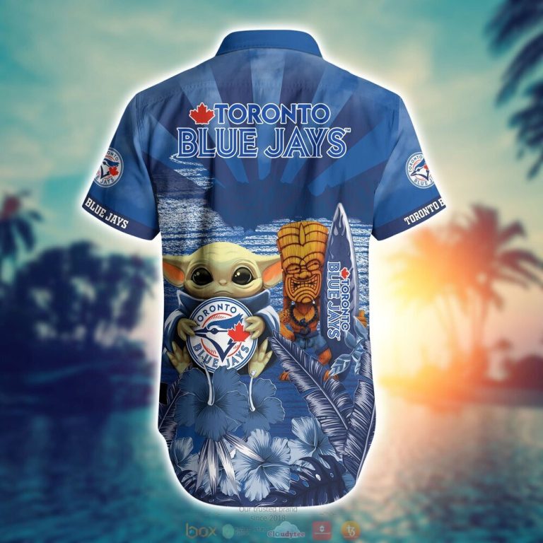 Toronto Blue Jays MLB Baby Yoda Hawaiian Shirt Shorts 1 2