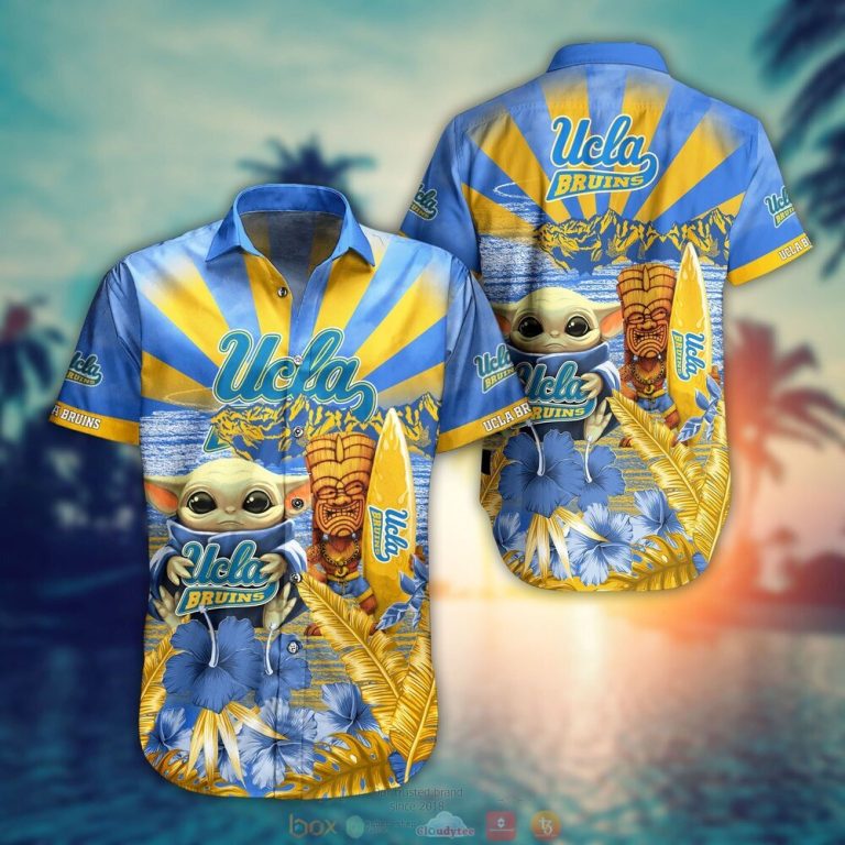 UCLA Bruins NCAA Baby Yoda Hawaiian Shirt Shorts