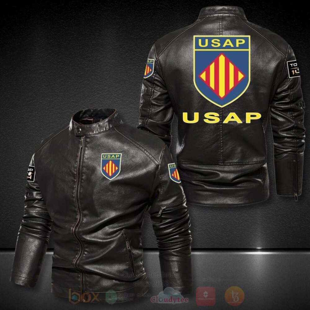 USA Perpignan 3D Motor Leather Jacket