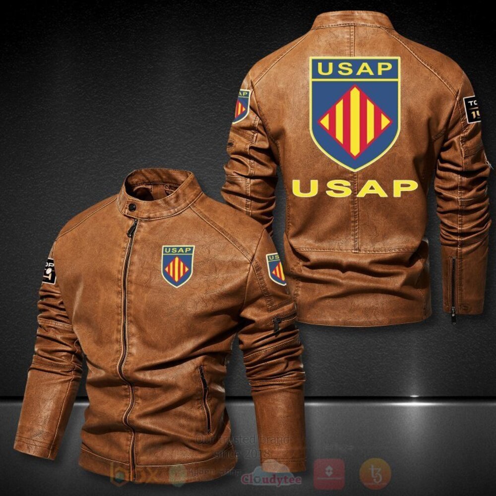 USA Perpignan 3D Motor Leather Jacket 1