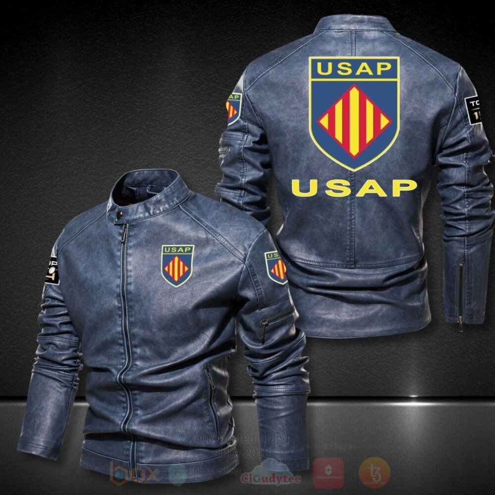 USA Perpignan 3D Motor Leather Jacket 1 2