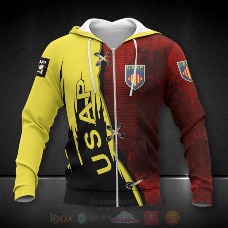 USA Perpignan Rugby Team 3D Hoodie Shirt 1 2