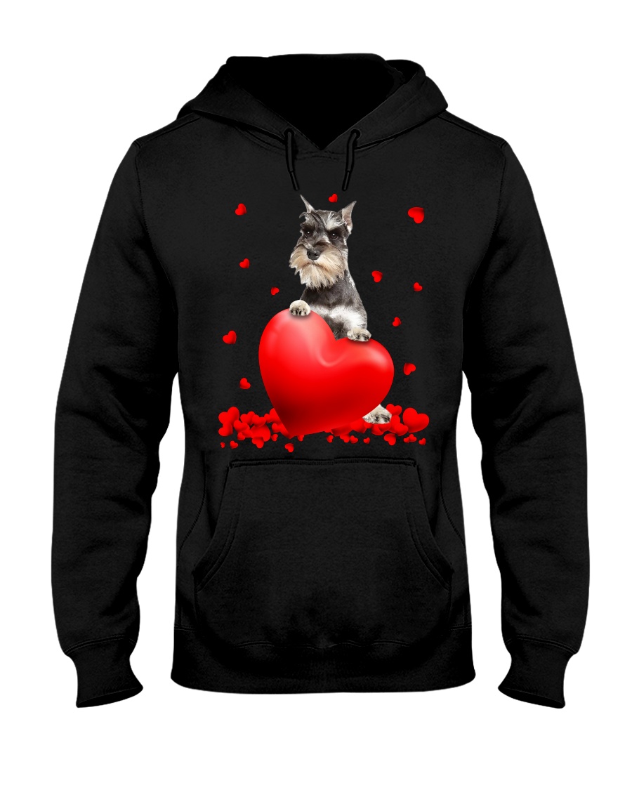 Uni8pWuc Miniature Schnauzer Valentine Hearts shirt hoodie 4