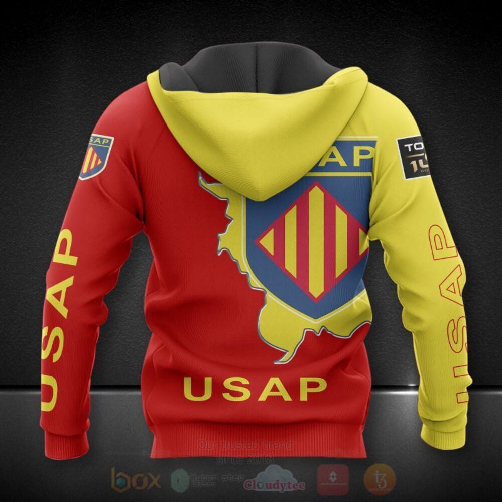 Union Sporti des Arlequins Perpignanais 3D Hoodie Shirt 1