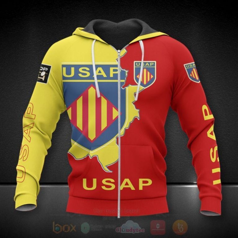 Union Sporti des Arlequins Perpignanais 3D Hoodie Shirt 1 2