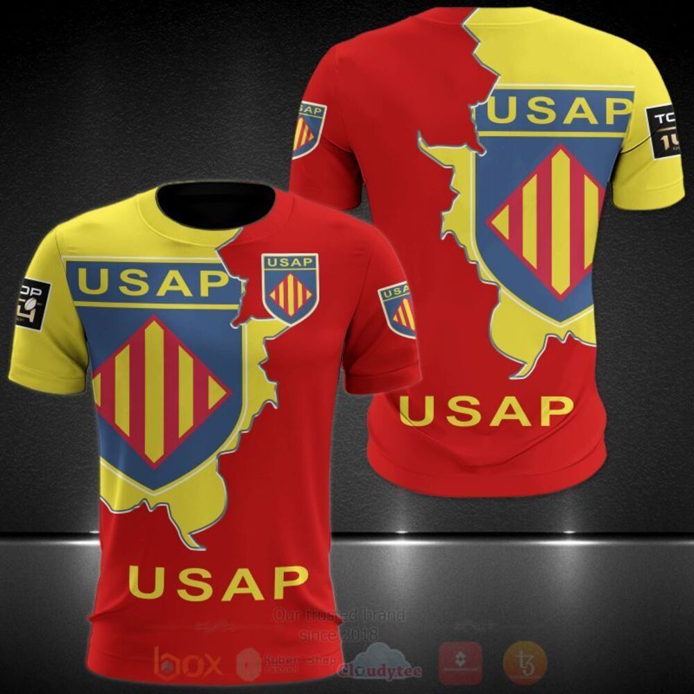 Union Sporti des Arlequins Perpignanais 3D Hoodie Shirt 1 2 3