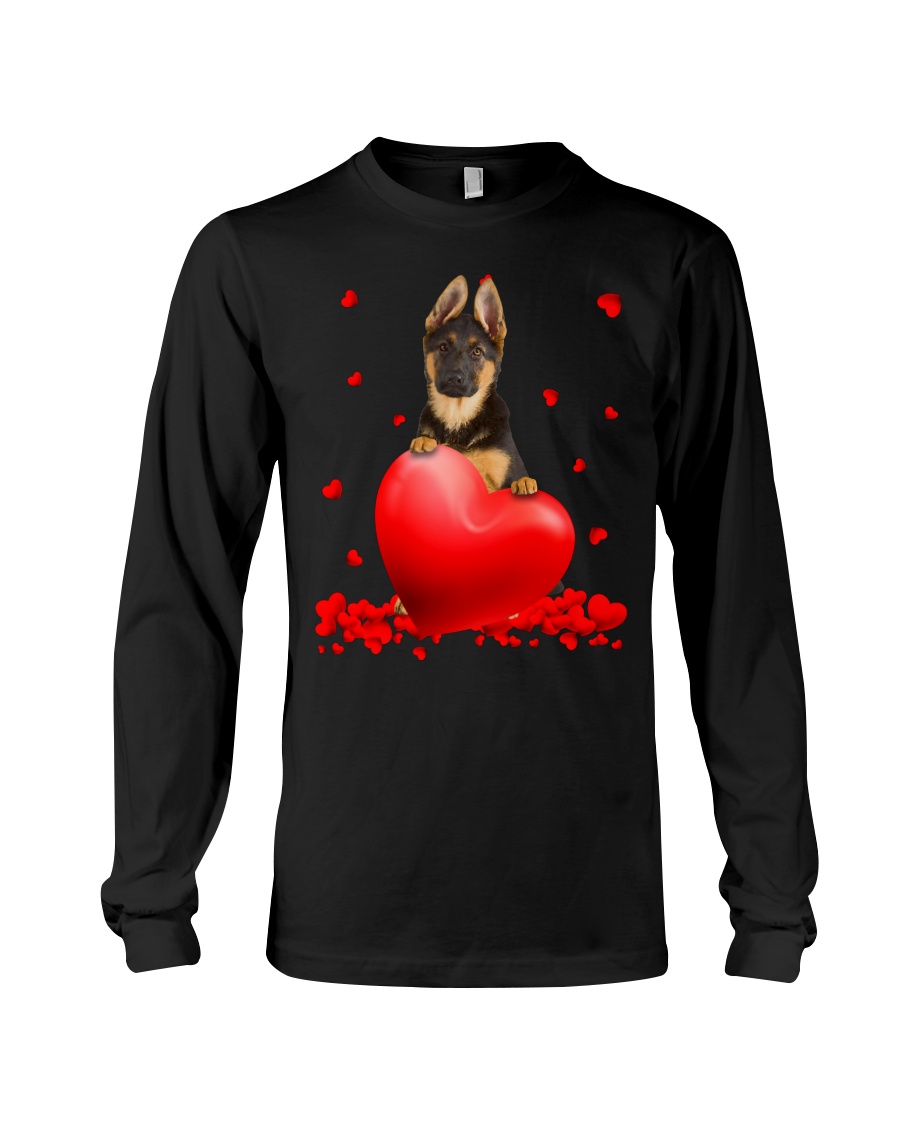 VAZyn7Ph German Shepherd Valentine Hearts shirt hoodie 9