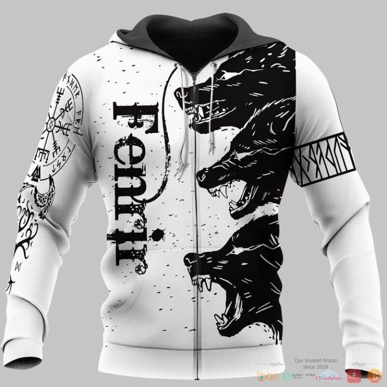 Viking Fenrir 3d shirt Hoodie 1 2