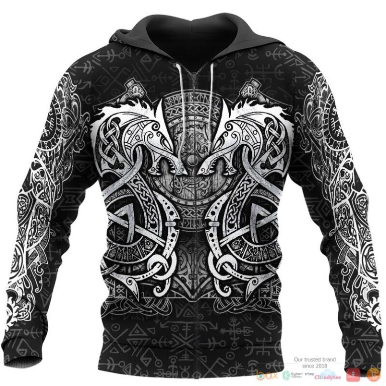 Viking Fenrir Hammer 3d shirt Hoodie 1 2