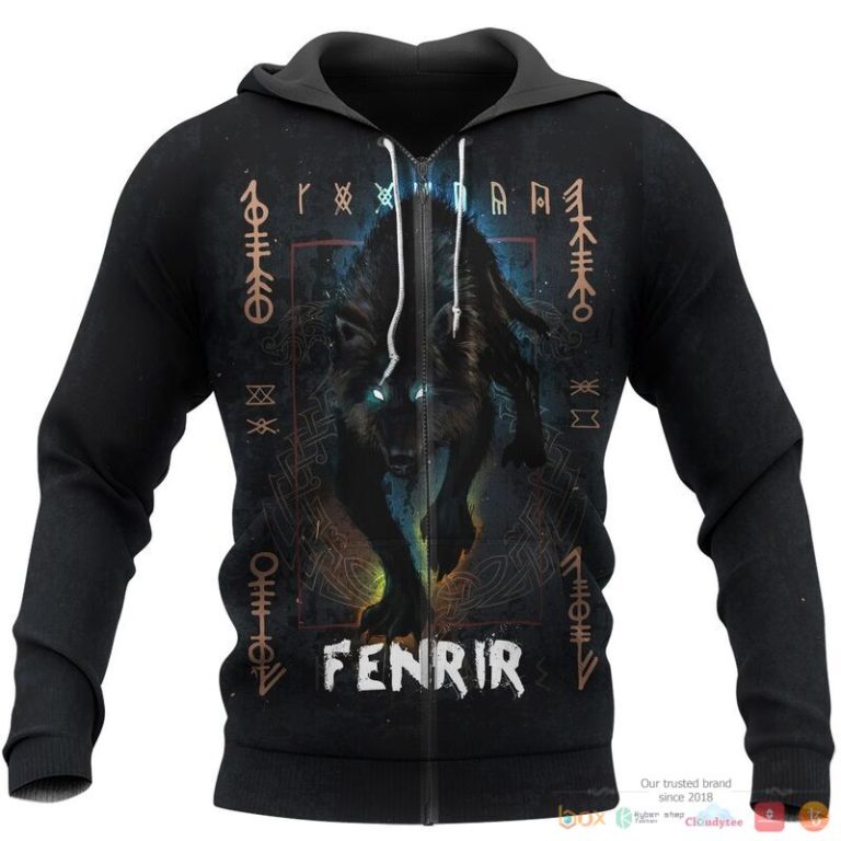 Viking Fenrir Odin 3d shirt Hoodie 1 2