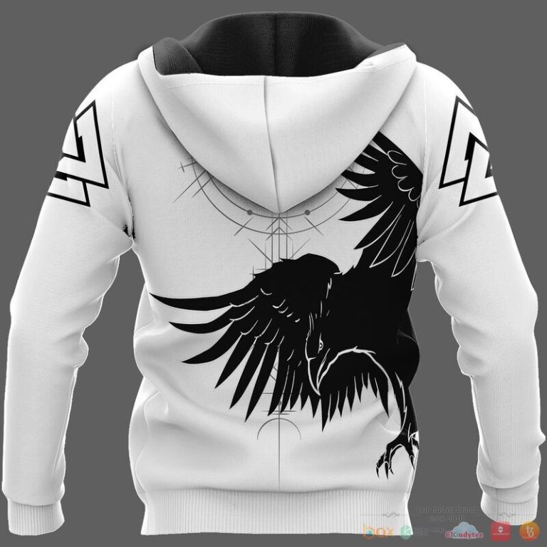 Viking Huginn and Muninn Raven Of Odin 3d shirt Hoodie 1 2