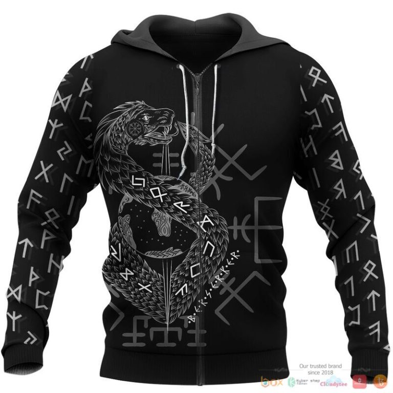 Viking JORMUNGAND Son of Loki and Angrboda 3d shirt Hoodie 1 2