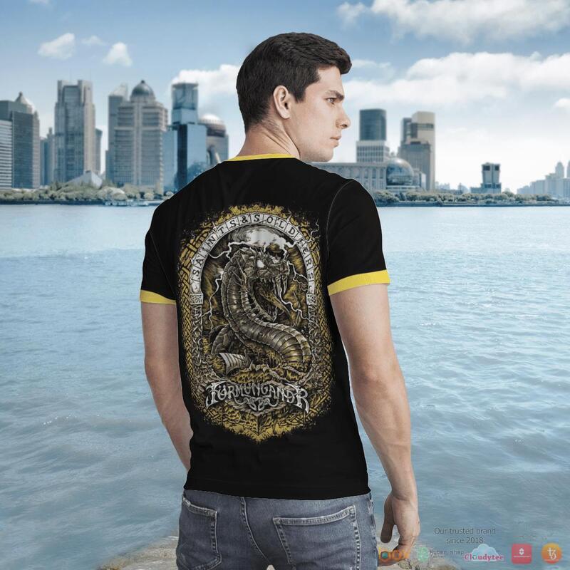 Viking JORMUNGAND Son of Loki and Angrboda yellow 3d shirt Hoodie 1 2 3 4