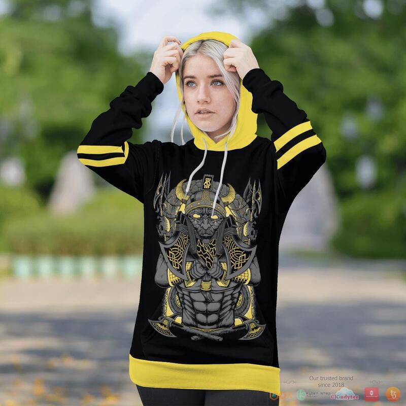 Viking JORMUNGAND Son of Loki and Angrboda yellow 3d shirt Hoodie 1 2 3 4 5