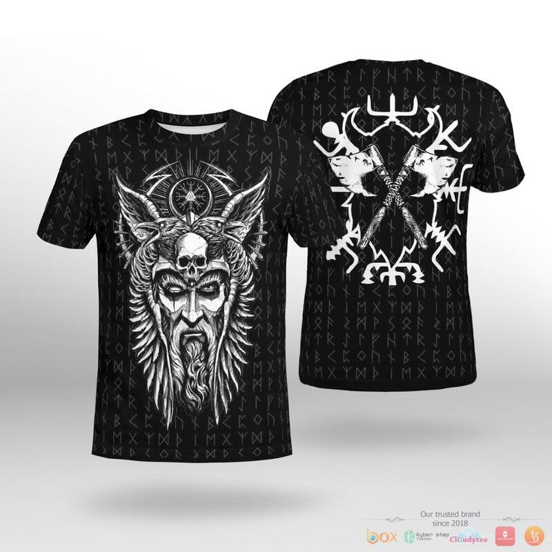 Viking Odin Vegvisir 3d shirt Hoodie 1