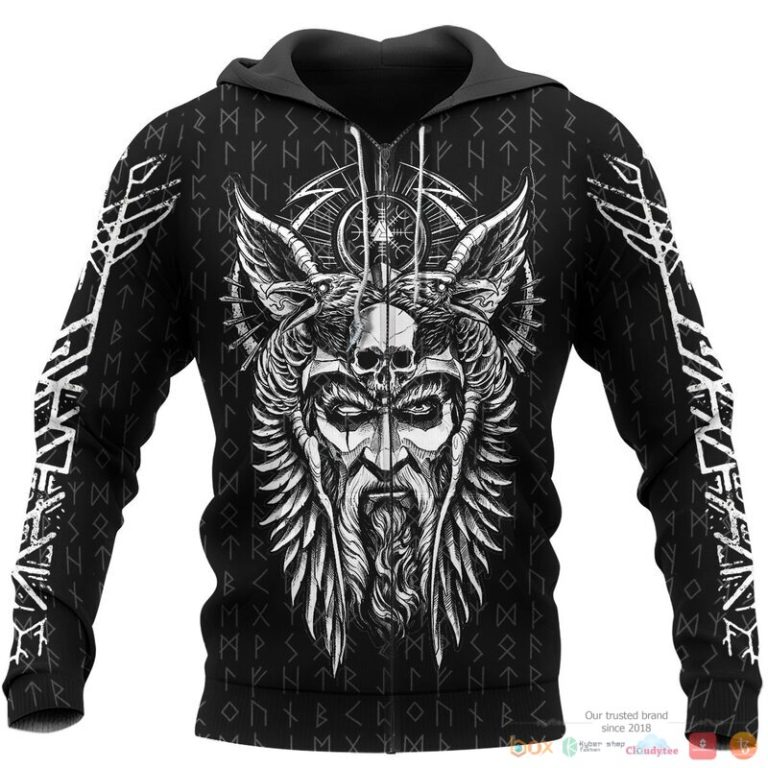 Viking Odin Vegvisir 3d shirt Hoodie 1 2