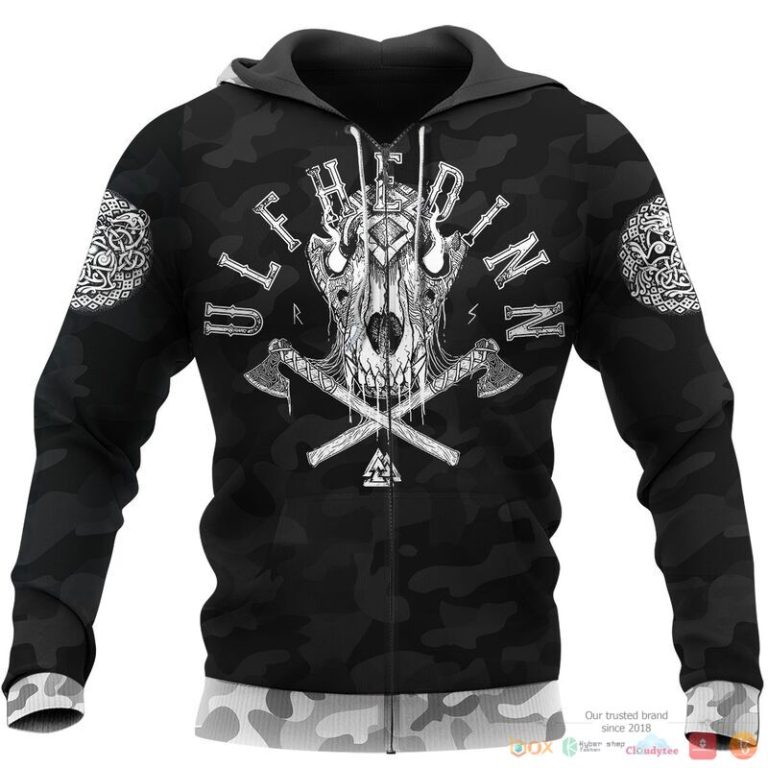 Viking Until Valhalla 3d shirt Hoodie 1 2