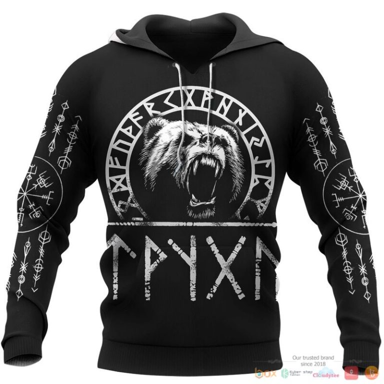 Viking VikingBear Raven 3d shirt Hoodie