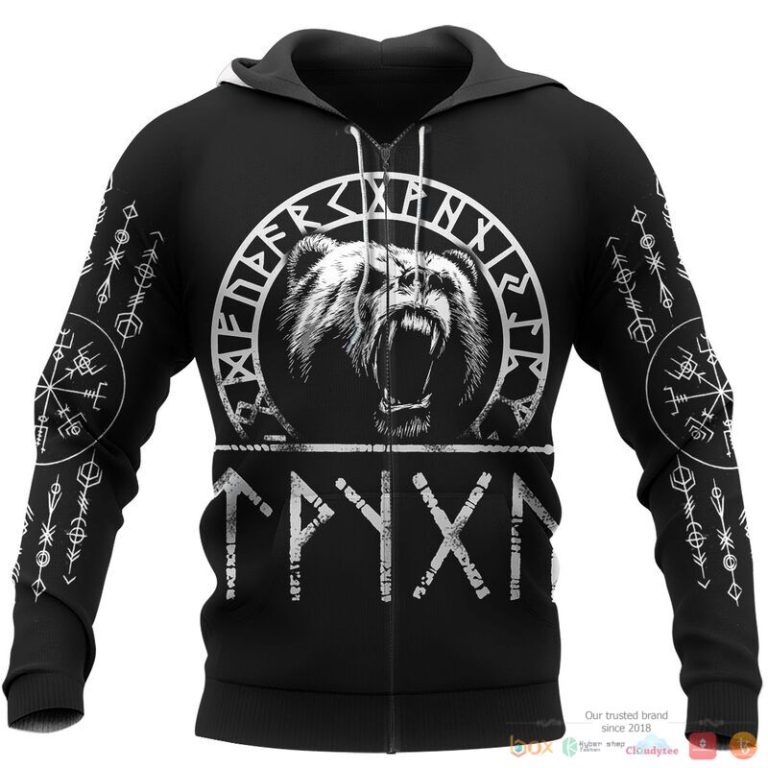 Viking VikingBear Raven 3d shirt Hoodie 1 2