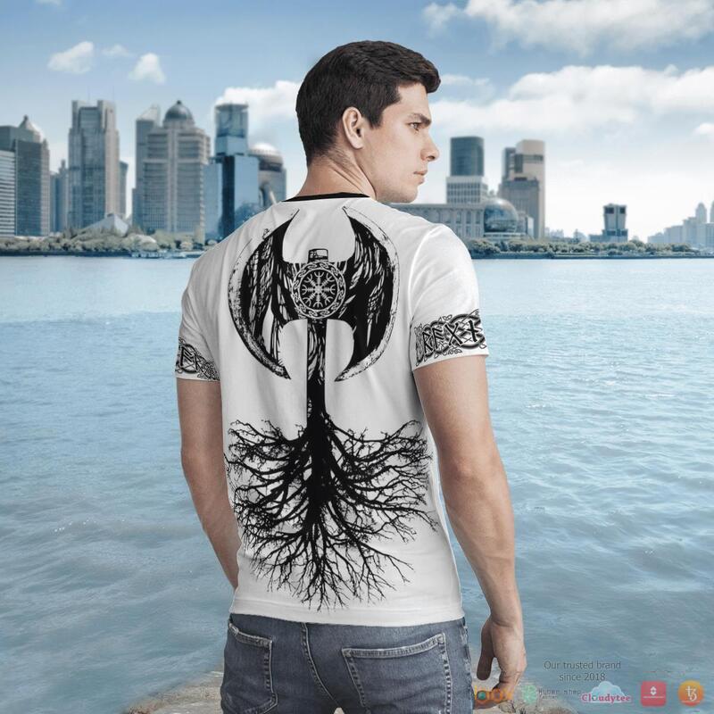 Viking Viking Axe Tree Of Life 3d shirt Hoodie 1 2 3 4