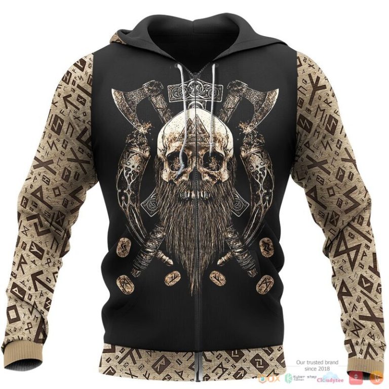 Viking Viking Beard Valhalla 3d shirt Hoodie 1 2