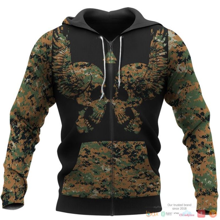 Viking Viking Camo Hammer Wolf 3d shirt Hoodie 1 2